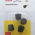 Στρογγυλά προστατευτικά σιλικόνης για καρέκλες μαύρα 14mm 4τμχ 883211 Herran 87067 HERRAN