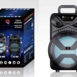 Επαναφορτιζόμενο, ασύρματο ηχείο Bluetooth 8" μαύρο 10W QL-1808 OEM