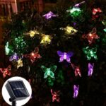 Ηλιακά πολύχρωμα φωτάκια Πεταλούδες σε καλώδιο RGB 5 μέτρα 18779-37 OEM