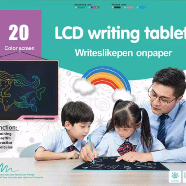 Πολύ μεγάλος ηλεκτρονικός πίνακας πολύχρωμης γραφής με οθόνη LCD 20 ίντσες, μαύρο OEM