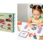 Πολύχρωμο δημιουργικό παζλ με γεωμετρικά σχήματα 100 κομμάτια 26087 OEM