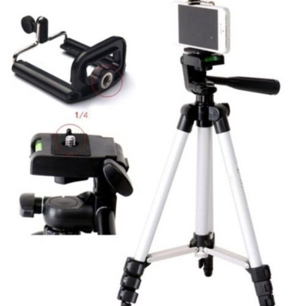 Πτυσσόμενο τρίποδο για κινητό τηλέφωνο ή φωτογραφική μηχανή με αλφάδι ευθυγράμμισης 3110 OEM