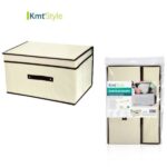 Υφασμάτινο κουτί αποθήκευσης μπεζ 45x30x20cm Kmt style 3283156 OEM