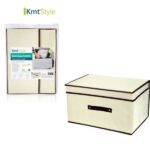 Υφασμάτινο κουτί αποθήκευσης μπεζ 60x45x30cm Kmt style 3283158 OEM