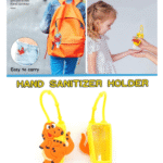 Παιδική θήκη αντισηπτικού σιλικόνης για την τσάντα "δεινόσαυρος" OEM