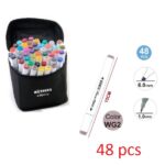 Σετ ανεξίτηλων μαρκαδόρων διπλής μύτης 48 τεμαχίων MOTARRO 8138 OEM