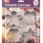 Ανοξείδωτα κουπ πατ μπισκότων 4 τεμάχια 50604 YR1806-5 OEM