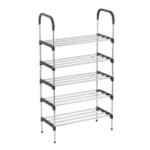 Σχάρα παπουτσιών 5 ράφια μαύρη OEM