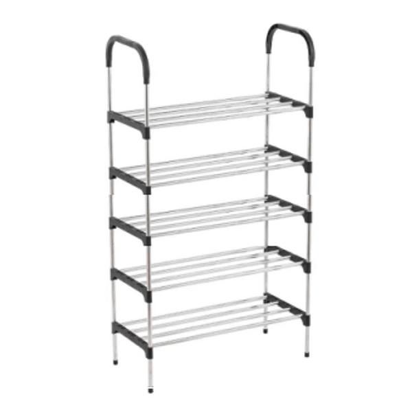 Σχάρα παπουτσιών 5 ράφια μαύρη OEM