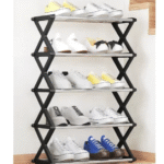 Παπουτσοθήκη  5 ράφια μαύρη 6615-5