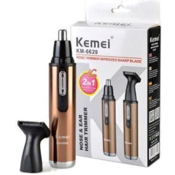 Επαναφορτιζόμενο trimmer αποτρίχωσης αυτιών - μύτης - φαβορίτας ΚΕΜΕΙ ΚΜ-6629 OEM
