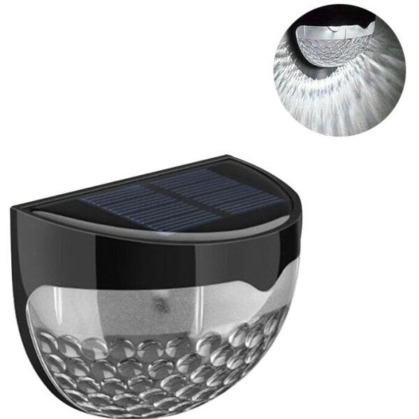 Ηλιακά, ημικυκλικά φωτιστικά τοίχου 2τμχ μαύρα 29196 81330 OEM