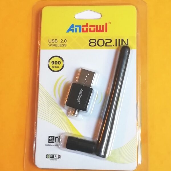 Ασύρματος προσαρμογέας WiFi USB 2.0 900Mbps 802.IIN ANDOWL Andowl