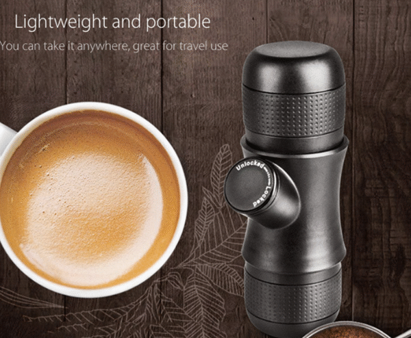 Φορητή Μηχανή Espresso Πίεσης 8bar Μαύρη OEM