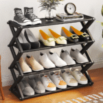 Παπουτσοθήκη  4 ράφια μαύρη 8809-4B OEM