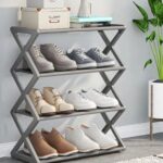 Παπουτσοθήκη  4 ράφια γκρι 8809-4B OEM