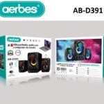 Ηχεία υπολογιστή και πολυμέσων μαύρα 3.5mm RGB AB-D391 Aerbes Aerbes
