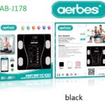 Έξυπνη ζυγαριά σωματικού λίπους Μαύρη AB-J178 Aerbes Aerbes