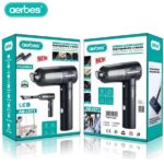 Επαναφορτιζόμενο φορητό ασύρματο σκουπάκι χειρός μαύρο AB-J371 AERBES Aerbes