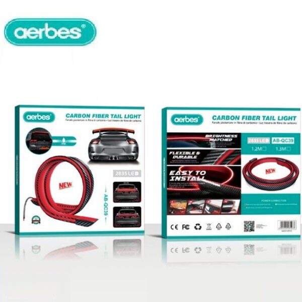 Ταινία πίσω φώτων LED από ανθρακονήματα 1,2m AB-QC39 AERBES Aerbes