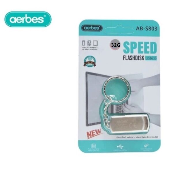 Μονάδα αποθήκευσης flash disk USB 2.0 32GB AB-S803 Aerbes Aerbes