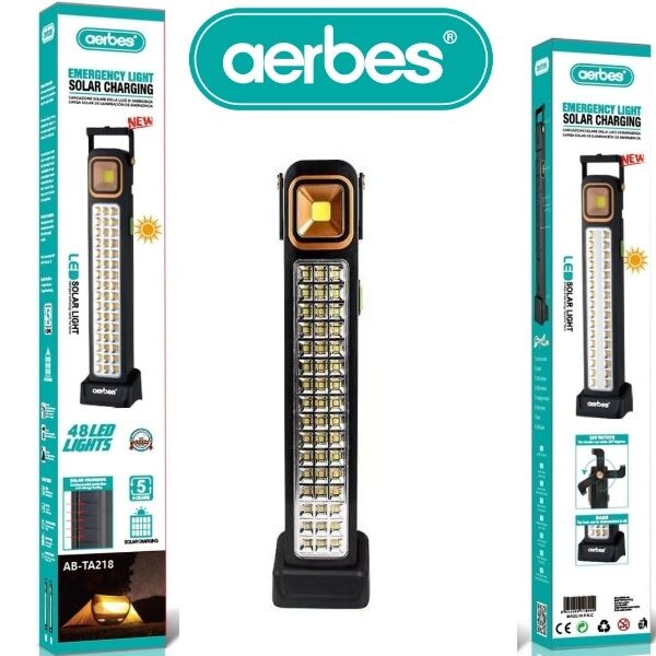 Επαναφορτιζόμενο ηλιακό φως έκτακτης ανάγκης AB-TA218 AERBES Aerbes