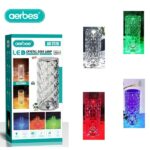 Επιτραπέζιο επαναφορτιζόμενο κυλινδρικό φωτιστικό LED RGB AB-TD20 AERBES Aerbes