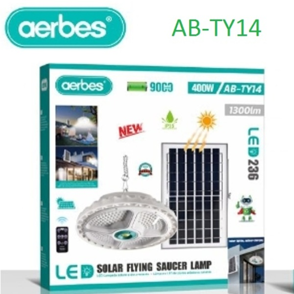 Κρεμαστό ηλιακό φωτιστικό 'ιπτάμενος δίσκος' 400W AB-TY14 AERBES Aerbes