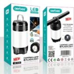 Επαναφορτιζόμενη λάμπα κάμπινγκ και φακός AB-YJ04 Aerbes