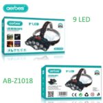 Επαναφορτιζόμενος προβολέας κεφαλής 9LED AB-Z1018 Aerbes Aerbes