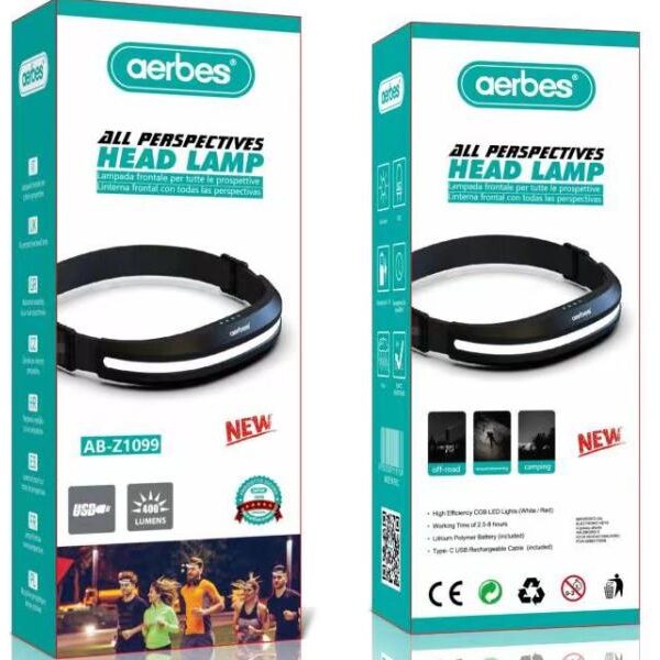 Επαναφορτιζόμενο φως κεφαλής AB-Z1099 AERBES Aerbes