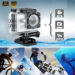 Αδιάβροχη κάμερα δράσης HD με Οθόνη 1.5in -  Action Camera με αξεσουάρ OEM