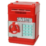 Ηλεκτρονικός κουμπαράς μίνι ΑΤΜ με κωδικό ασφαλείας, κόκκινος OEM