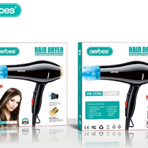 Σεσουάρ μαλλιών 3200W AB-CF08 Aerbes Aerbes