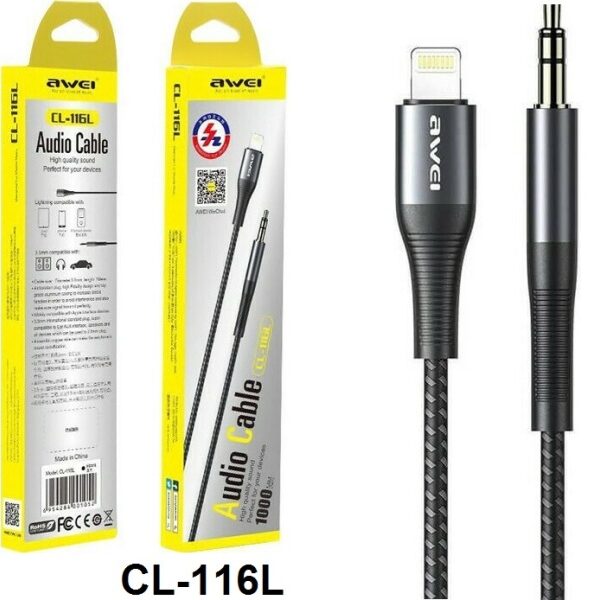 Καλώδιο ήχου Lightning σε 3,5mm CL-116L AWEI AWEI