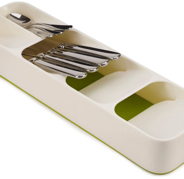 Θήκη οργάνωσης συρταριού για μαχαιροπήρουνα λευκή OEM