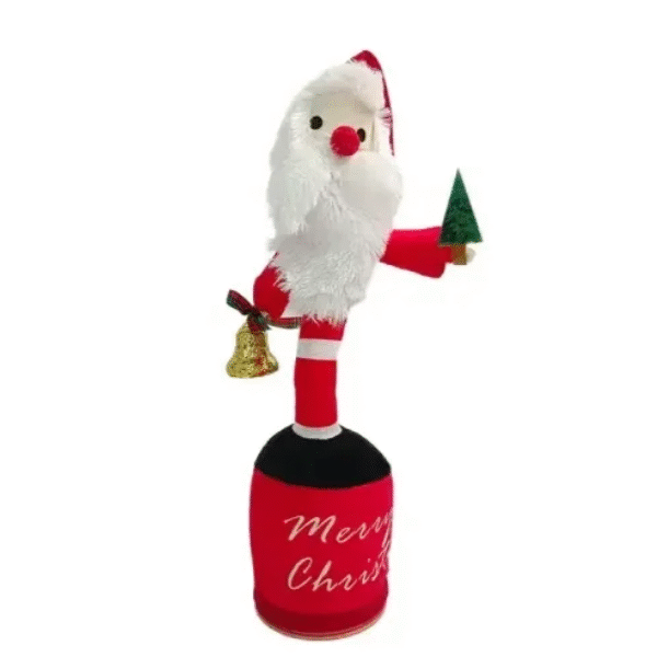 Παιδικό παιχνίδι Άγιος Βασίλης που χορεύει, τραγουδάει & επαναλαμβάνει επαναφορτιζόμενο- Dancing & Singing Santa OEM