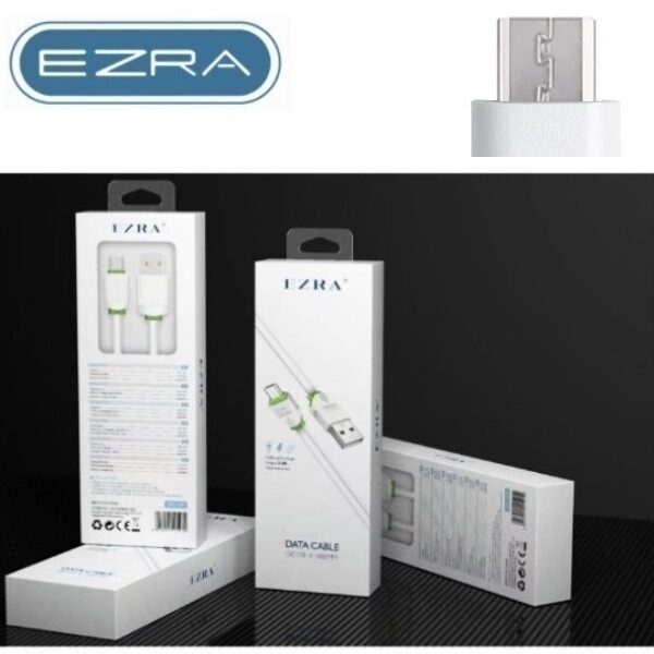 Καλώδιο δεδομένων USB σε Micro USB  λευκό DC159 EZRA 450333 EZRA