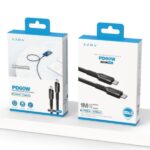 Καλώδιο ταχείας φόρτισης TYPE-C  σε TYPE-C μαύρο D196 EZRA EZRA