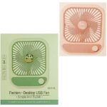 Επαναφορτιζόμενος επιτραπέζιος μίνι ανεμιστήρας USB ροζ  DD 8142R OEM