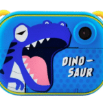 Ψηφιακή παιδική φωτογραφική μηχανή με θερμικό εκτυπωτή, μπλε δεινοσαυράκι OEM