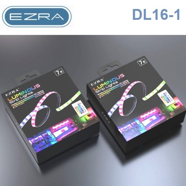 Φωτεινή ταινία LED RGB με τηλεχειριστήριο 7ft DL16-1 EZRA EZRA
