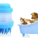Βούρτσα με δοχείο μπάνιου σκύλου από σιλικόνη OEM