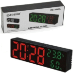 Ψηφιακό ρολόι τοίχου μαύρο με κόκκινα ψηφία DS3818L OEM