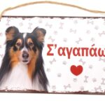 Μεταλλική διακοσμητική πινακίδα "Σ'αγαπάω" OEM