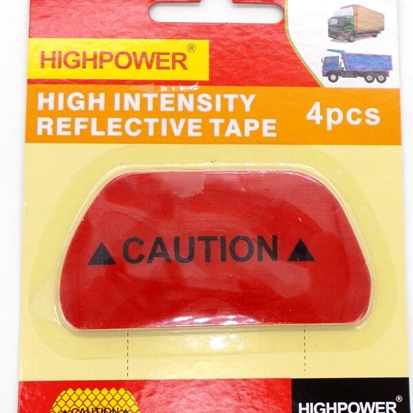 Ανακλαστική ταινία οχήματος υψηλής αντοχής "CAUTION" 4τεμαχίων 100x50mm OEM