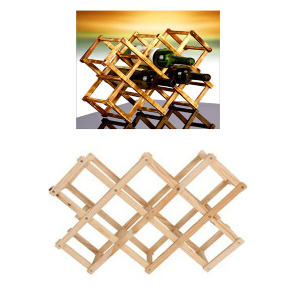 Αναδιπλούμενη ξύλινη κάβα για 8 μπουκάλια OEM