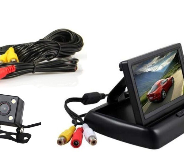 Πλήρες σετ κάμερας οπισθοπορείας αυτοκινήτου με έγχρωμο TFT μόνιτορ 4,3'' 03155 OEM