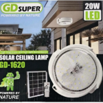 Ηλιακό φωτιστικό οροφής με τηλεχειριστήριο 20W GD-1620 GDplus