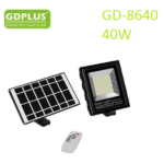Ηλιακός προβολέας με τηλεχειριστήριο μαύρος GD-8640 GDPLUS GDplus
